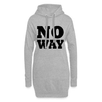 No way - Hoodie-Kleid - Grau meliert - Vorne