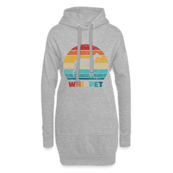 Whippet - Hoodie-Kleid - Grau meliert - Vorne