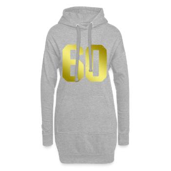 Maillot 60 numéros - Sweat-shirt à capuche long Femme - gris chiné - Devant