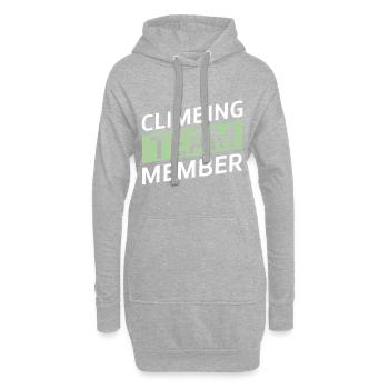 Climbing Team - Hoodie-Kleid - Grau meliert - Vorne