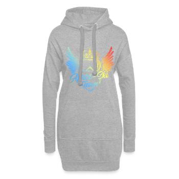 Apres Ski Team Ski Brille Bunt - Hoodie-Kleid - Grau meliert - Vorne