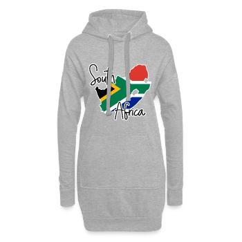Afrique du Sud - Sweat-shirt à capuche long Femme - gris chiné - Devant
