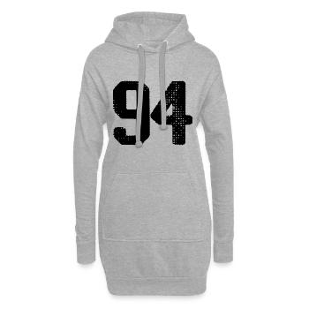 Maillot à 94 numéros - Sweat-shirt à capuche long Femme - gris chiné - Devant