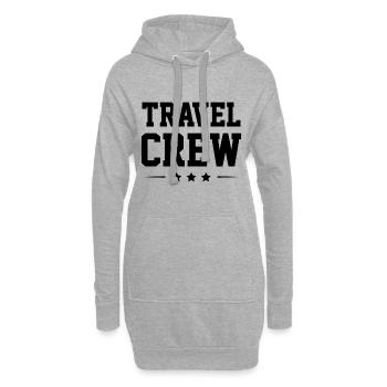 Travel Crew - Hoodie-Kleid - Grau meliert - Vorne
