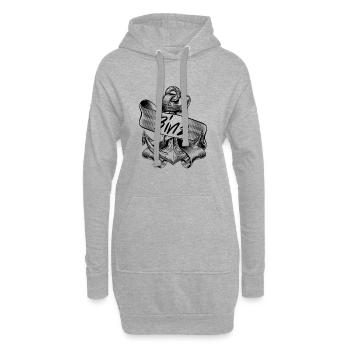 Binz Ostseebad Anker-Ostsee - Sweat-shirt à capuche long Femme - gris chiné - Devant