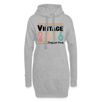 Vintage 2006 Original Parts Cadeau Anniversaire - Sweat-shirt à capuche long Femme - gris chiné - Devant