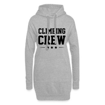 Climbing Crew - Hoodie-Kleid - Grau meliert - Vorne