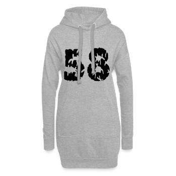 58 Maillot numéro - Sweat-shirt à capuche long Femme - gris chiné - Devant