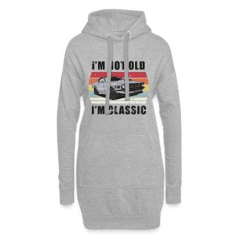 Ich bin nicht alt Ich bin Classic Retro Sunset Muscle Car - Hoodie-Kleid - Grau meliert - Vorne