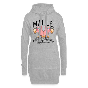 Malle Party Team - Hoodie-Kleid - Grau meliert - Vorne