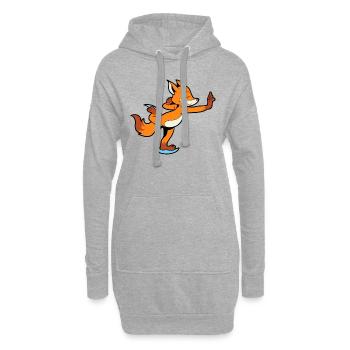Patins Fuchs - patinage artistique - Sweat-shirt à capuche long Femme - gris chiné - Devant