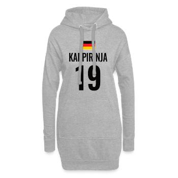 Fußball Sauf Trikot Deutschland Mallorca Gruppen - Hoodie-Kleid - Grau meliert - Vorne