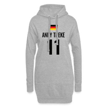 Fußball Sauf Trikot Deutschland Mallorca Gruppen - Hoodie-Kleid - Grau meliert - Vorne