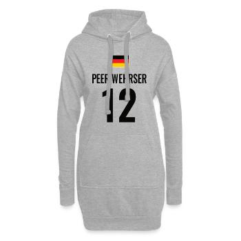 Fußball Sauf Trikot Deutschland Mallorca Gruppen - Hoodie-Kleid - Grau meliert - Vorne