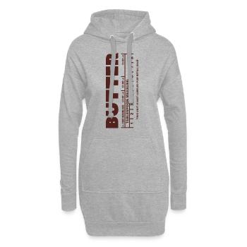 Lustiges Halloween Kostüm Butter Stick Geschenk - Hoodie-Kleid - Grau meliert - Vorne