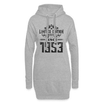 Édition limitée 1953 - Sweat-shirt à capuche long Femme - gris chiné - Devant