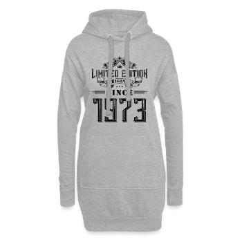 Édition limitée 1973 - Sweat-shirt à capuche long Femme - gris chiné - Devant