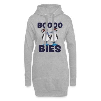 Lustiges Halloween Kostüm Tölpel Vogel BOOOO BIES - Hoodie-Kleid - Grau meliert - Vorne