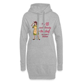 Ich bin 13 - Mädchen Koch - Hoodie-Kleid - Grau meliert - Vorne