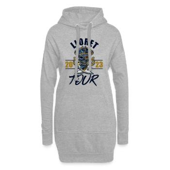 Lloret De Mar 2023 Skeleton - Hoodie Dress - heather grey - Front