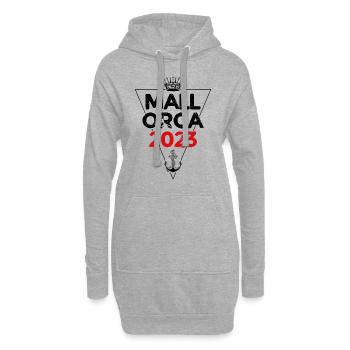 Mallorca 2023 - Hoodie-Kleid - Grau meliert - Vorne