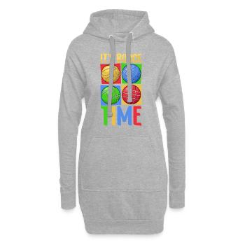 C’est l’heure de la pétanque - Boccia - Sweat-shirt à capuche long Femme - gris chiné - Devant