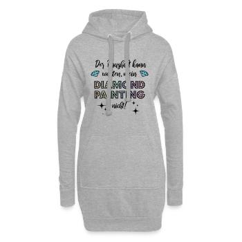 Diamond Painting Haushalt - Hoodie-Kleid - Grau meliert - Vorne