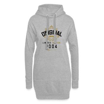 2004 limited edition Geburtstag - Hoodie-Kleid - Grau meliert - Vorne