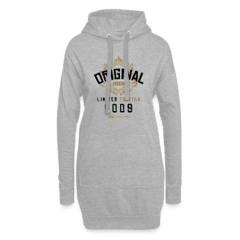 2009 limited edition Geburtstag - Hoodie-Kleid - Grau meliert - Vorne