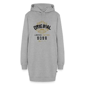 2028 limited edition Geburtstag - Hoodie-Kleid - Grau meliert - Vorne