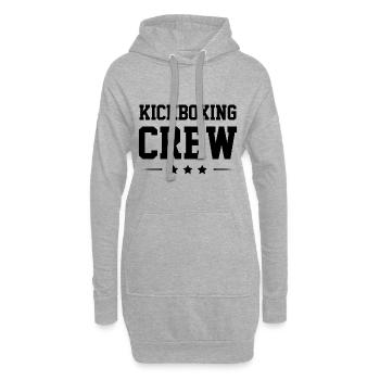 Kickboxing Crew - Hoodie-Kleid - Grau meliert - Vorne