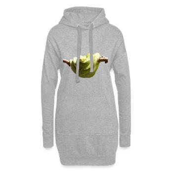 Le pyton arboricole peut atteindre quatre mètres de long - Sweat-shirt à capuche long Femme - gris chiné - Devant