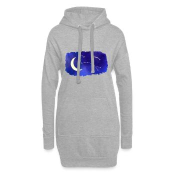 Sternzeichen Skorpion Scorpio - Hoodie-Kleid - Grau meliert - Vorne