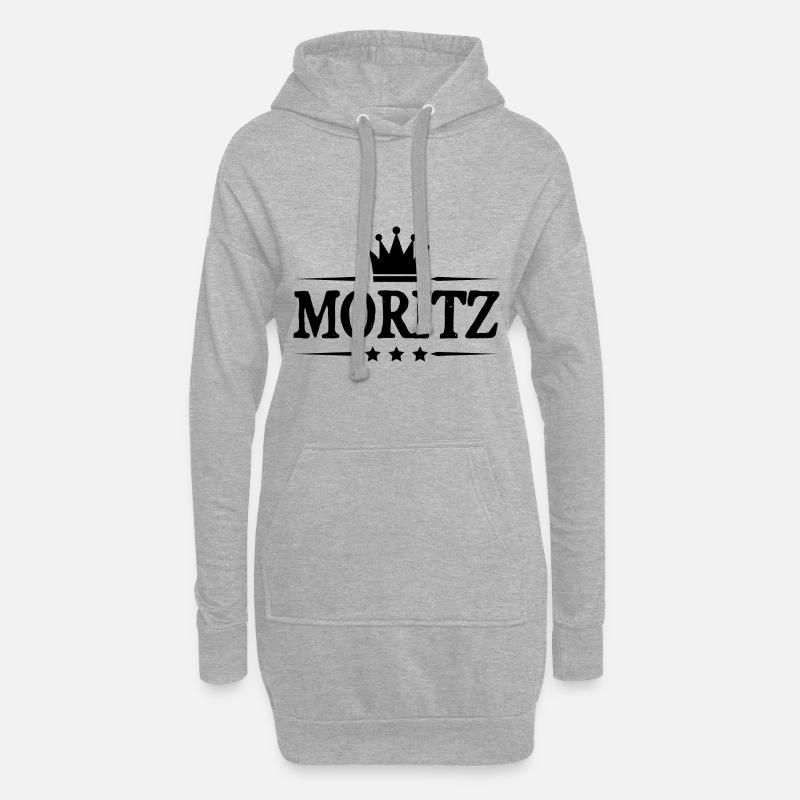 Moritz - Hoodie-Kleid - Grau meliert