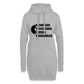 fluchen - Hoodie-Kleid - Grau meliert - Vorne