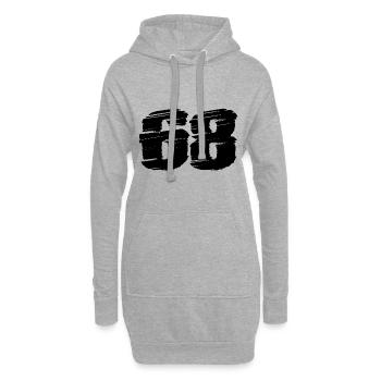 68 Maillot numéro - Sweat-shirt à capuche long Femme - gris chiné - Devant