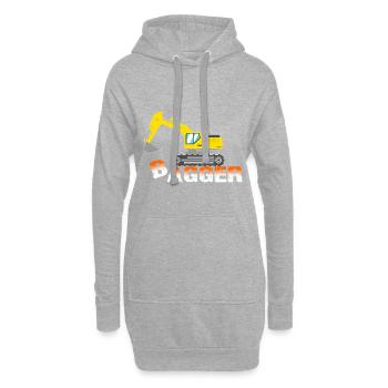 Bagger - Hoodie-Kleid - Grau meliert - Vorne