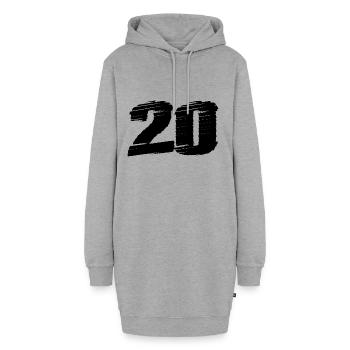 Maillot 20 Numéro - Sweat-shirt à capuche long Femme - gris chiné - Devant