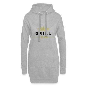 Grill Team - Hoodie-Kleid - Grau meliert - Vorne