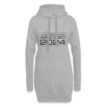 Junggesellinnen Abschied 2024 - Hoodie-Kleid - Grau meliert - Vorne