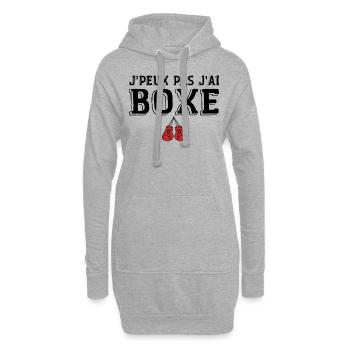 Ich kann nicht Boxen Humor Boxen, Boxer Geschenk - Hoodie-Kleid - Grau meliert - Vorne