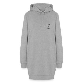 Beta - Hoodie-Kleid - Grau meliert - Vorne
