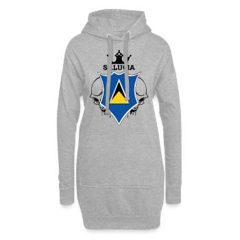 St. Lucia - Hoodie-Kleid - Grau meliert - Vorne