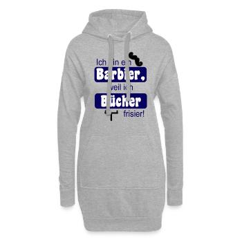 Buchhalter Steuerberater lustiges Geschenk Barbier - Hoodie-Kleid - Grau meliert - Vorne