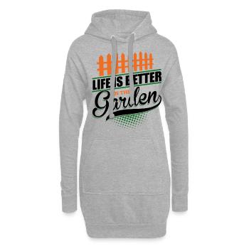 Jardiniers amateurs, jardiniers de fruits et légumes - Sweat-shirt à capuche long Femme - gris chiné - Devant