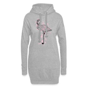 Flamingoo GeomeTRIX bunt - Hoodie-Kleid - Grau meliert - Vorne