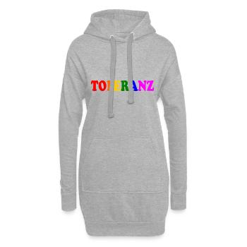 Toleranz - Hoodie-Kleid - Grau meliert - Vorne