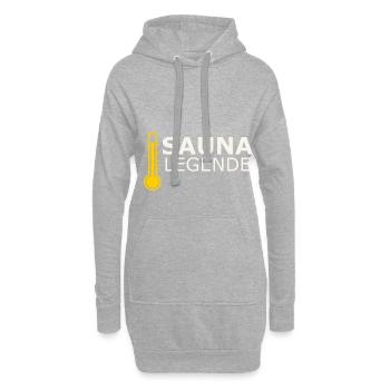 Sauna Legende - Hoodie-Kleid - Grau meliert - Vorne