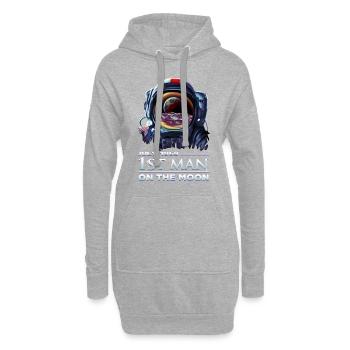Astronaut 1969 Erster Mann auf dem Mond - DK Studio - Hoodie-Kleid - Grau meliert - Vorne