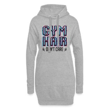 Cadeau de remise en forme drôle pour cheveux fitness - Sweat-shirt à capuche long Femme - gris chiné - Devant